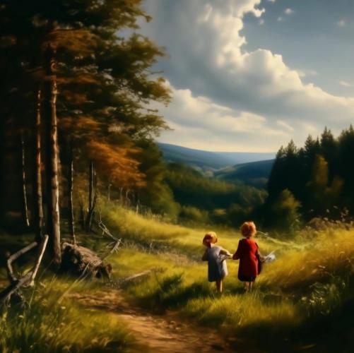 Дети на опушке