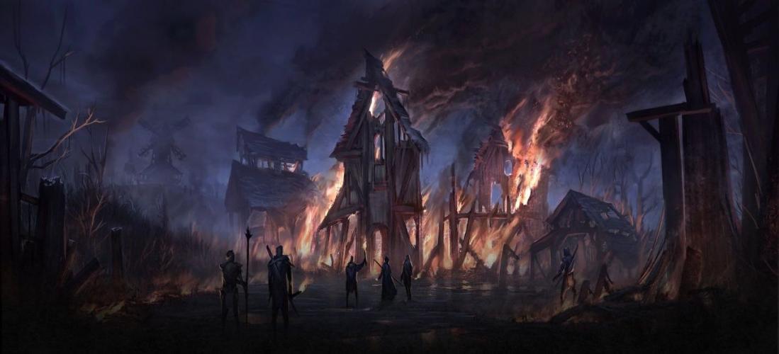 Горящая деревня