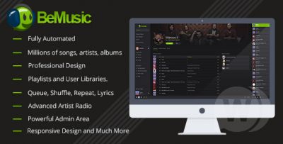 BeMusic v2.3.4 - движок для создания музыкального сайта