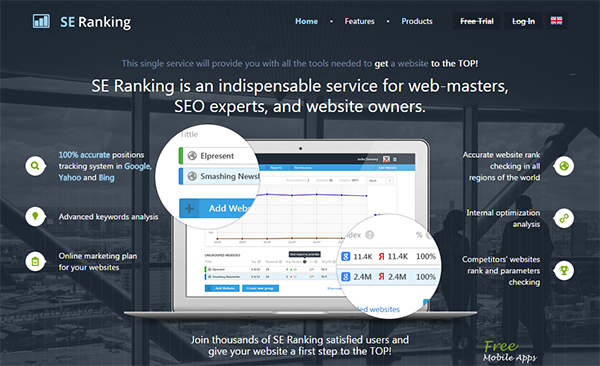 Скрипт проверки позиции сайта в поисковой выдаче - SE Ranking