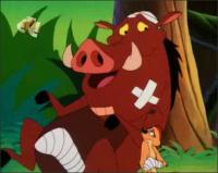 Приключения Тимона и Пумбы - Двое в зоопарке, Свинство с камнем