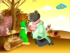 Бурый медвежонок - Возврасчается с прогулки